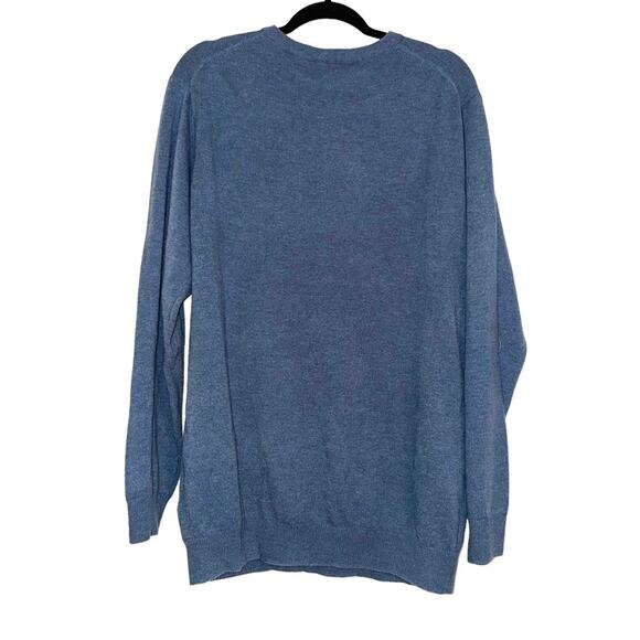 NWOT Rodd & Gunn Queenstown Wool Cashmere Crew Neck Blue Sweater 2XL - Picture 4 of 8
